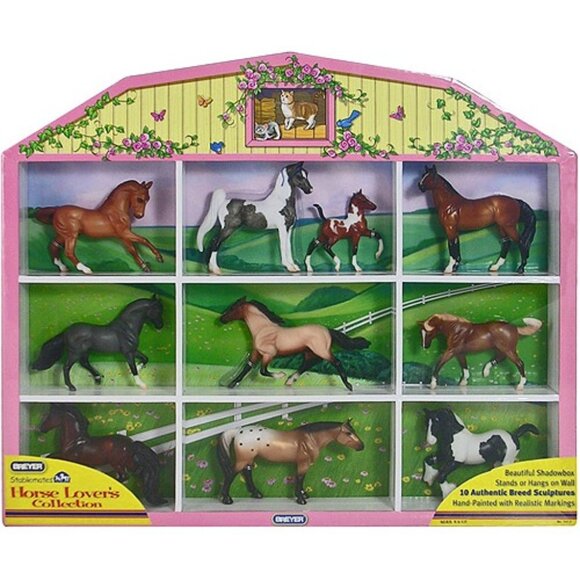 Breyer Stablemates Horse Lovers Collection Shadowbox 1:32 Scale Wall Display NEW - Picture 7 of 7